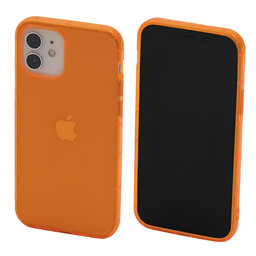 FixPremium - Tok Clear - iPhone 12 és 12 Pro, narancs