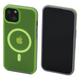 FixPremium - Tok Clear a MagSafe-el - iPhone 13, neon green