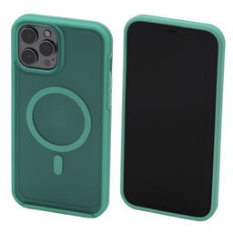FixPremium - Tok Clear a MagSafe-el - iPhone 13 Pro, mint blue