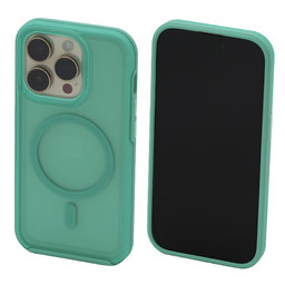 FixPremium - Tok Clear a MagSafe-el - iPhone 14 Pro, mint blue