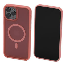 FixPremium - Tok Clear a MagSafe-el - iPhone 12 Pro Max, peach pink