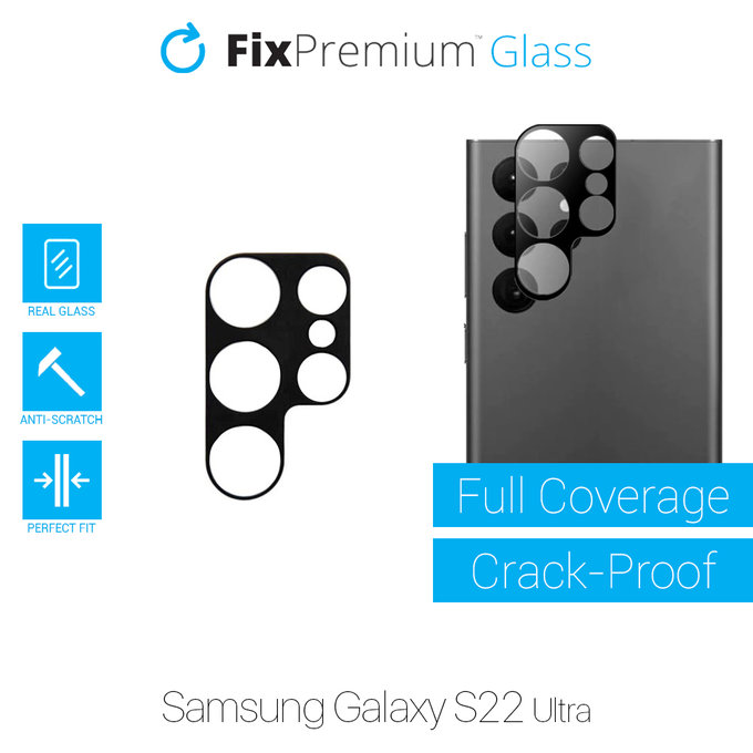 FixPremium Glass - Edzett üveg és hátsó kamera - Samsung Galaxy S22 Ultra