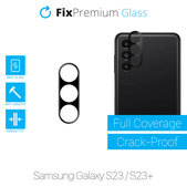 FixPremium Glass - Edzett üveg és hátsó kamera - Samsung Galaxy S23 és S23+