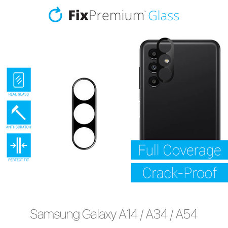 FixPremium Glass - Edzett üveg és hátsó kamera - Samsung Galaxy A14, A34 és A54