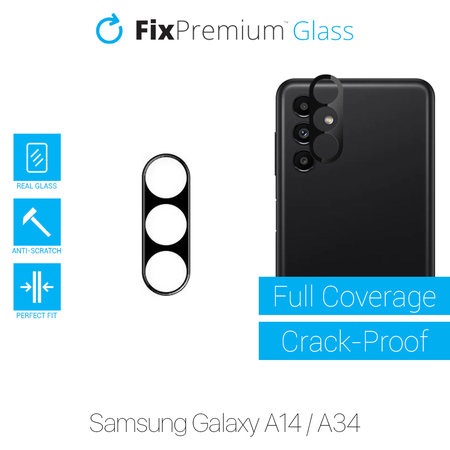 FixPremium Glass - Edzett üveg és hátsó kamera - Samsung Galaxy A14 és A34
