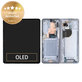 Samsung Galaxy Z Fold 5 F946B - LCD Kijelző + Érintőüveg + Keret (Icyblue) - GH82-31842C Genuine Service Pack