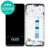 Xiaomi Redmi Note 12 - LCD Kijelző + Érintőüveg + Keret (Black) OLED