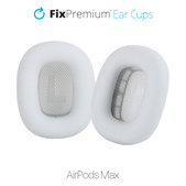 Csere fülpárnák Apple AirPods Max fejhallgatóhoz (Fabric), fehér