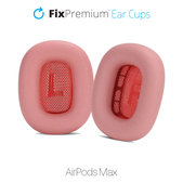 Csere fülpárnák Apple AirPods Max fejhallgatóhoz (Fabric), piros