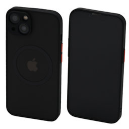 FixPremium - Tok Matte a MagSafe-el - iPhone 13 és 14, fekete