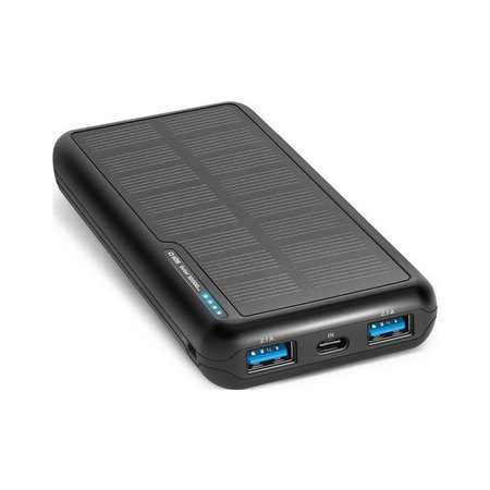 SBS - PowerBank Solar, 10 000 mAh, fekete