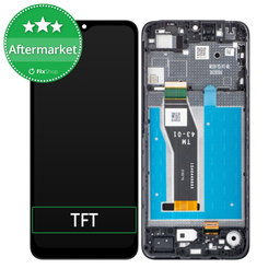 Motorola Moto E13 - LCD Kijelző + Érintőüveg + Keret (Cosmic Black) TFT