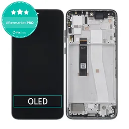 Motorola Edge 30 Neo - LCD Kijelző + Érintőüveg + Keret (Black Onyx) OLED
