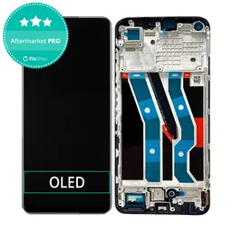 Realme 10 4G - LCD Kijelző + Érintőüveg + Keret (Blue) OLED