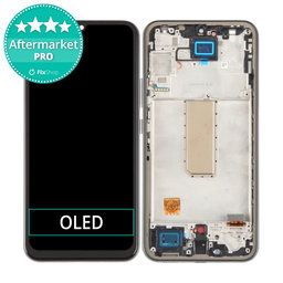 Samsung Galaxy A34 5G A346B - LCD Kijelző + Érintőüveg + Keret (Black) OLED