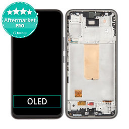 Samsung Galaxy A54 5G A546B - LCD Kijelző + Érintőüveg + Keret (Black) OLED