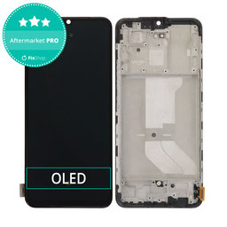 Vivo Y55 - LCD Kijelző + Érintőüveg + Keret (Starlight Black) OLED