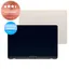 Apple MacBook Air 13" M2 A2681 (2022) - LCD Kijelző + Előlapi Üveg + Fedőlap (Starlight) Refurbished