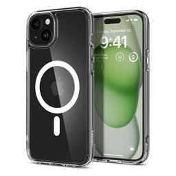 Spigen - Tok Ultra Hybrid a MagSafe-el - iPhone 15 Plus, fehér