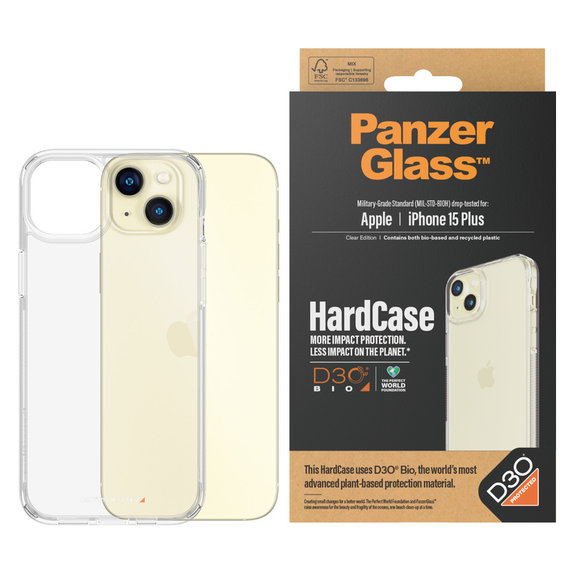 Tok HardCase D3O iPhone 15 Plus készülékhez, Átlátszó, PanzerGlass