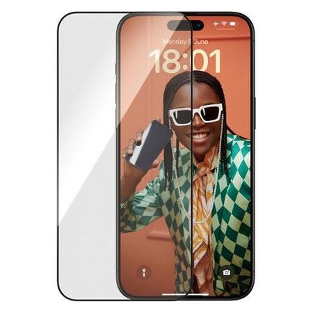 PanzerGlass - Edzett Üveg Re:fresh UWF az applikátorral - iPhone 15 Pro Max, fekete
