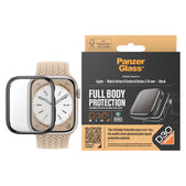 Edzett üveg Full Body D3O Apple Watch 9/8/7 45 mm készülékhez, Fekete, PanzerGlass