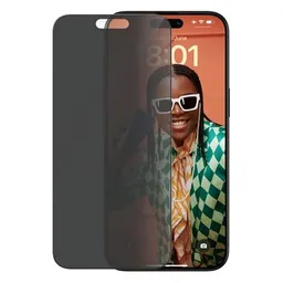 PanzerGlass - Edzett Üveg UWF Privacy az applikátorral - iPhone 15 Pro Max, fekete