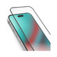 SBS - Edzett üveg Full Cover - iPhone 15 Pro, fekete