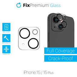 FixPremium Glass - Edzett üveg és hátsó kamera - iPhone 15 és 15 Plus