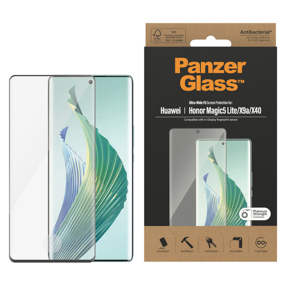 Edzett üveg UWF Honor Magic5 Lite készülékhez, Fekete, PanzerGlass