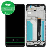 LG K41S - LCD Kijelző + Érintőüveg + Keret (Black) TFT