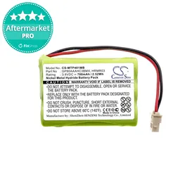Motorola MBP481, MBP482, MBP483 - Akkumulátor GP80AAAHC3BMX, GP80AAAHC3BMXZ, HRMR03 700mAh HQ
