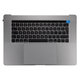Apple MacBook Pro 15" A1707 (Late 2016 - Mid 2017) - Felső Billentyűzet Keret + Billentyűzet UK + Mikrofon + Trackpad + Hangszórók (Space Gray)