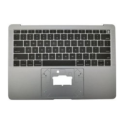 Apple MacBook Air 13" A1932 (2018 - 2019) - Felső Billentyűzet Keret + Billentyűzet UK (Space Gray)