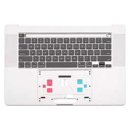 Apple MacBook Pro 16" A2141 (2019) - Felső Billentyűzet Keret + Billentyűzet UK (Silver)