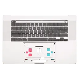 Apple MacBook Pro 16" A2141 (2019) - Felső Billentyűzet Keret + Billentyűzet UK (Silver)