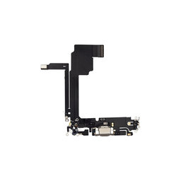 Apple iPhone 15 Pro Max - Töltő Csatlakozó + Flex Kábelek (Natural Titanium)