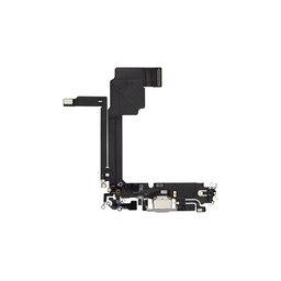 Apple iPhone 15 Pro Max - Töltő Csatlakozó + Flex Kábelek (White Titanium)