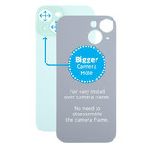 Apple iPhone 15 - Hátsó Ház Üveg Nagyobb Kamera Nyílással (Green)