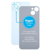 Apple iPhone 15 Plus - Hátsó Ház Üveg Nagyobb Kamera Nyílással (Blue)