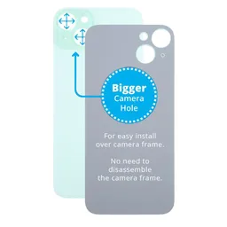 Apple iPhone 15 Plus - Hátsó Ház Üveg Nagyobb Kamera Nyílással (Green)