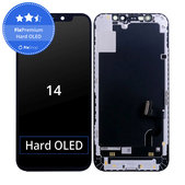Kijelző Hard OLED iPhone 14, Érintőüveg kerettel, FixPremium