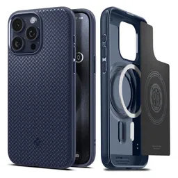 Spigen - Tok Mag Armor á MagSafe-el - iPhone 15 Pro, Navy Blue