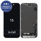 Kijelző In-Cell FHD iPhone 15, Érintőüveg kerettel, FixPremium