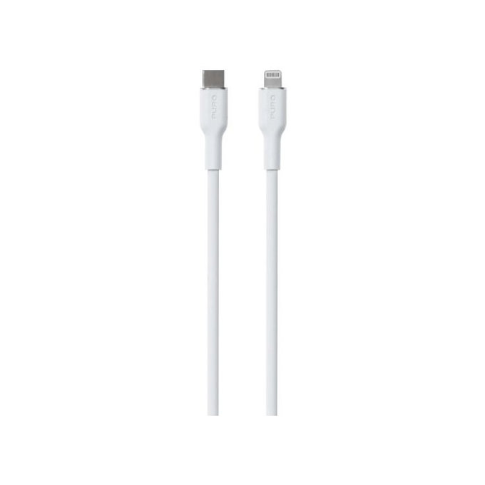 PURO - USB-C Kábel / MFI Lightning, 12W, Soft, 1,5 m, fehér