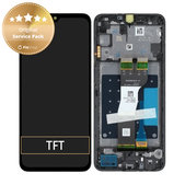 Samsung Galaxy A05s A057G - LCD Kijelző + Érintőüveg + Keret (Black) - GH81-24364A, GH81-24365A Genuine Service Pack
