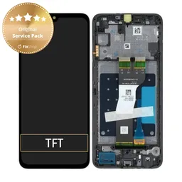 Samsung Galaxy A05s A057G - LCD Kijelző + Érintőüveg + Keret (Black) - GH81-24364A, GH81-24365A Genuine Service Pack