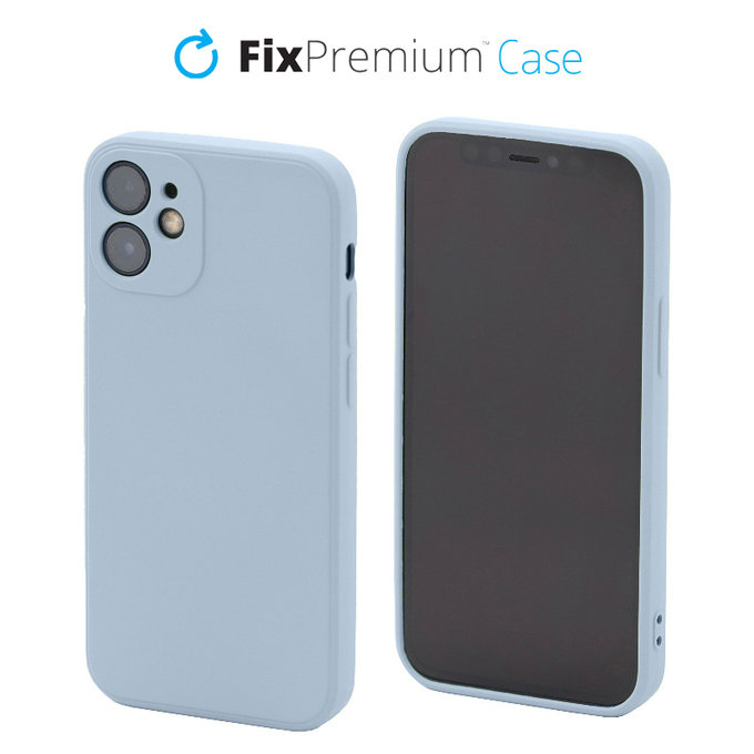 FixPremium - Szilikon Tok - iPhone 12 mini, light blue