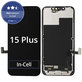 Kijelző In-Cell FHD iPhone 15 Plus, Érintőüveg kerettel, FixPremium