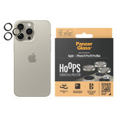 Kameralencse-védő Hoops iPhone 15 Pro/15 Pro Max készülékhez, Natural Metal, PanzerGlass